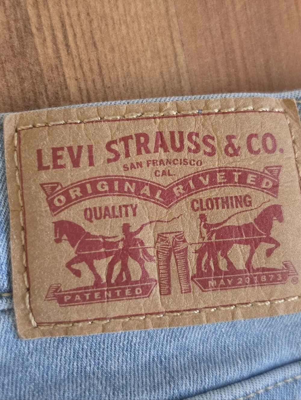 Levi's Light Blue Denim Jeans - 720 High Rise Super Skinny